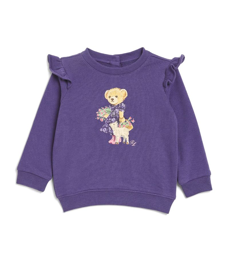 Ralph Lauren Kids Ralph Lauren Kids Cotton-Blend Bear Sweatshirt (9-14 Months)