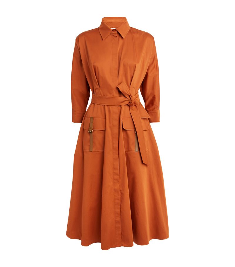 Max Mara Max Mara Cotton-Blend Shirt Dress