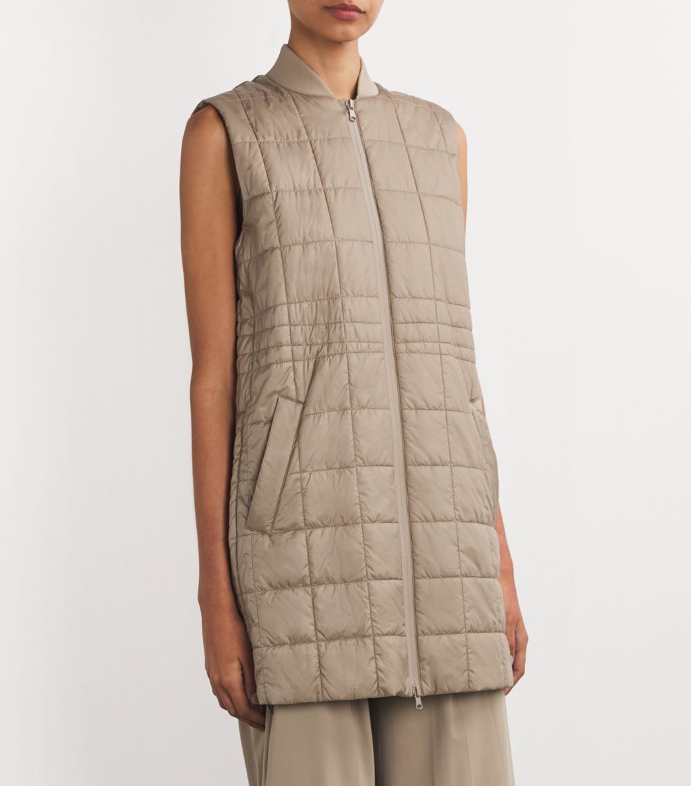 Max Mara Leisure Max Mara Leisure Technical-Fabric Gilet Trench Coat