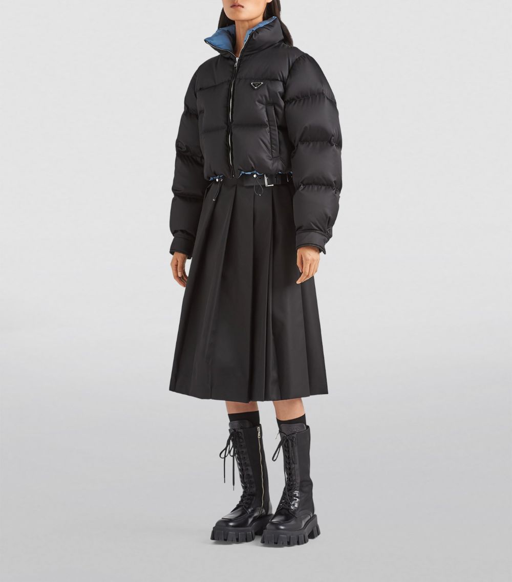 Prada Prada Crop Re-Nylon Puffer Jacket