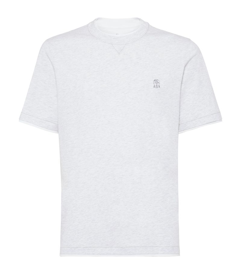 Brunello Cucinelli Brunello Cucinelli Cotton Logo T-Shirt