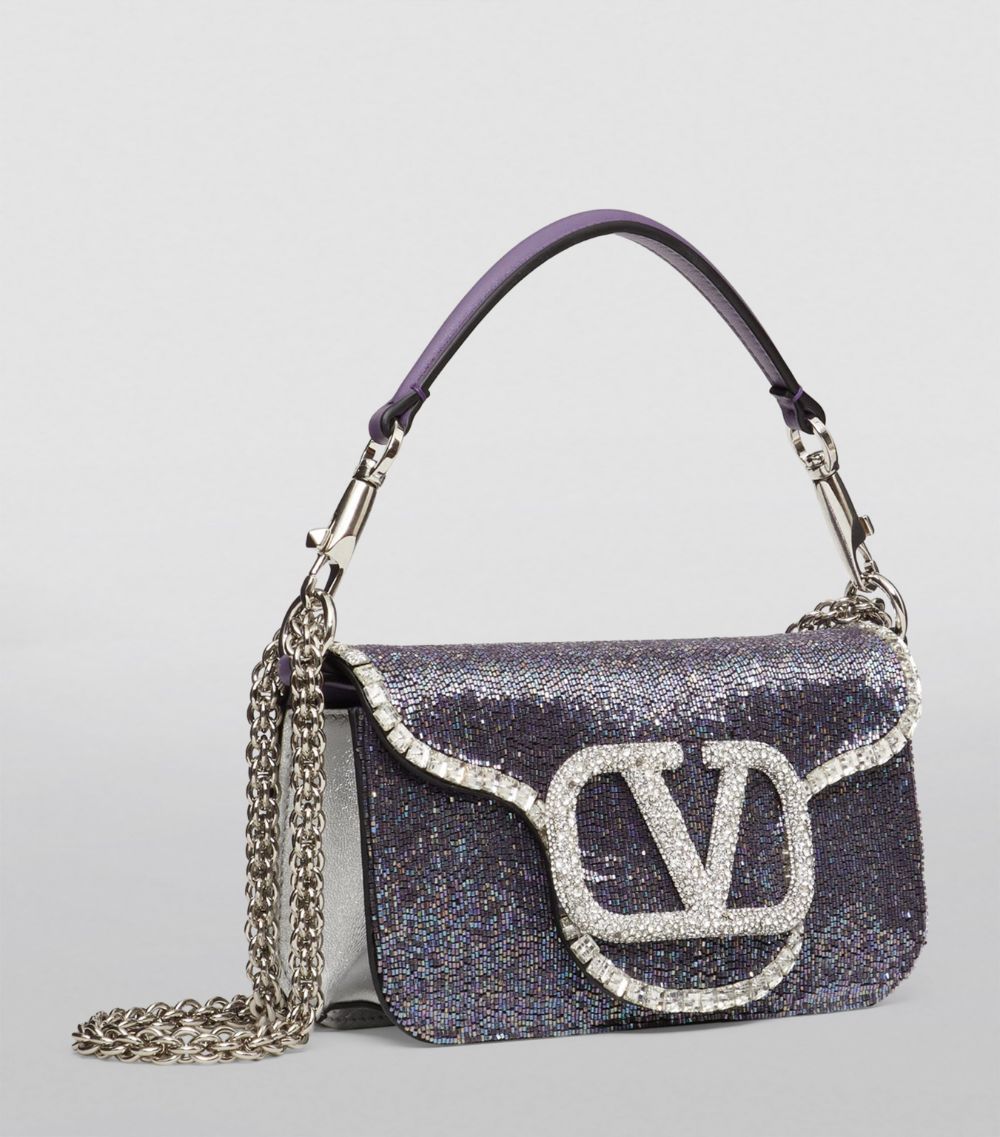 VALENTINO GARAVANI Valentino Garavani Small Embellished Locò Shoulder Bag