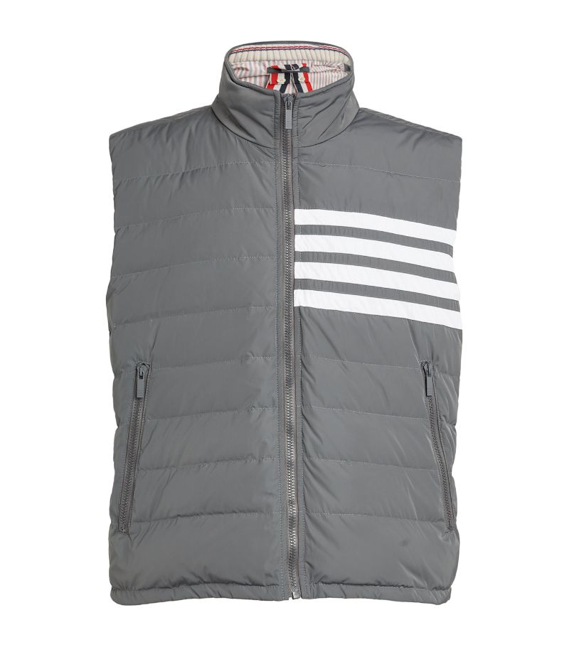 Thom Browne Thom Browne Down 4-Bar Quilted Gilet