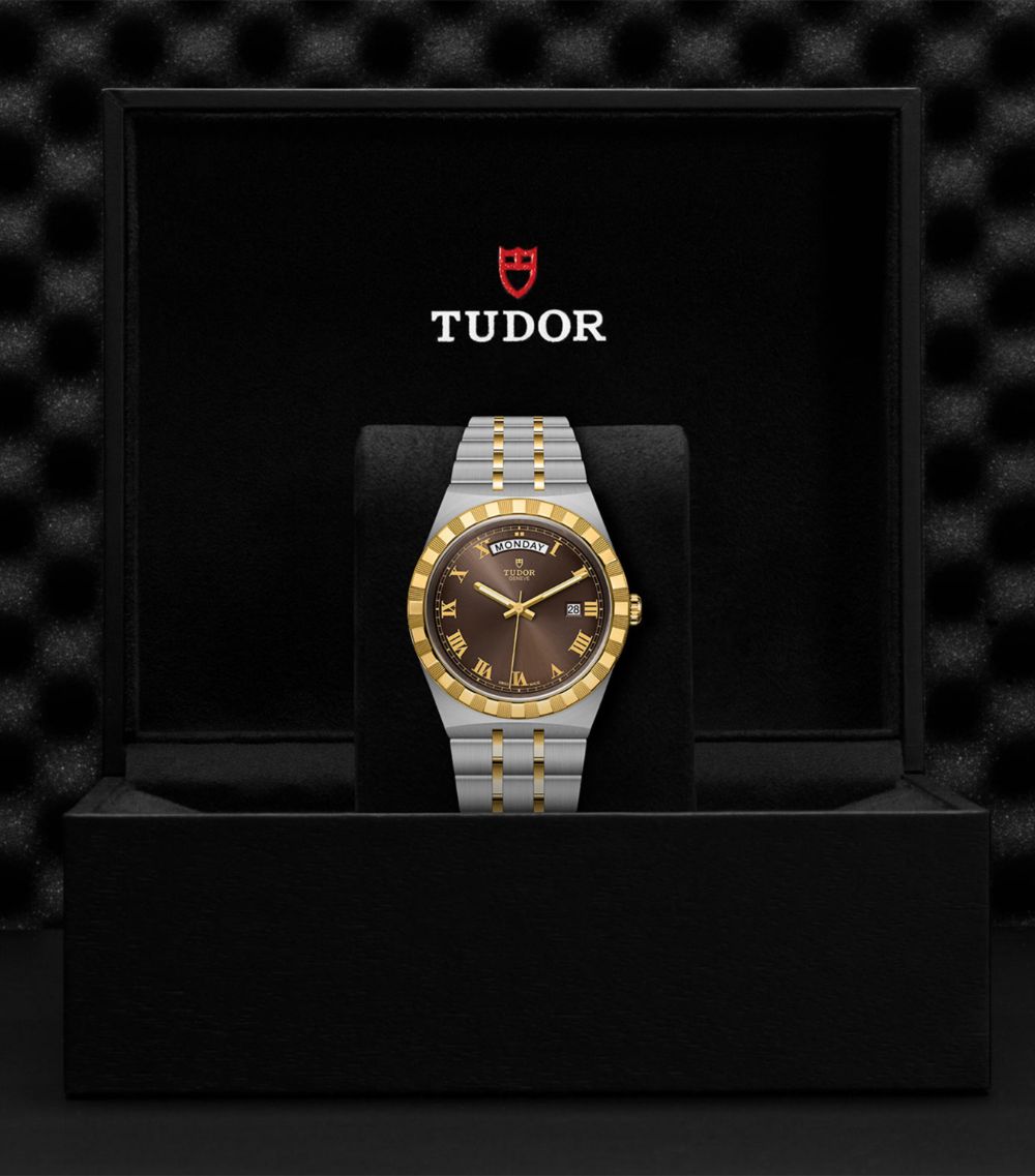 Tudor Tudor Royal Day And Date Stainless Steel And Yellow Gold Watch 41Mm