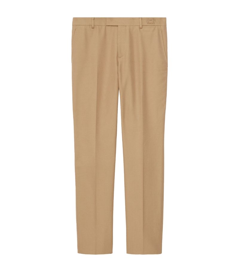 Gucci Gucci Horsebit-Detail Tailored Trousers