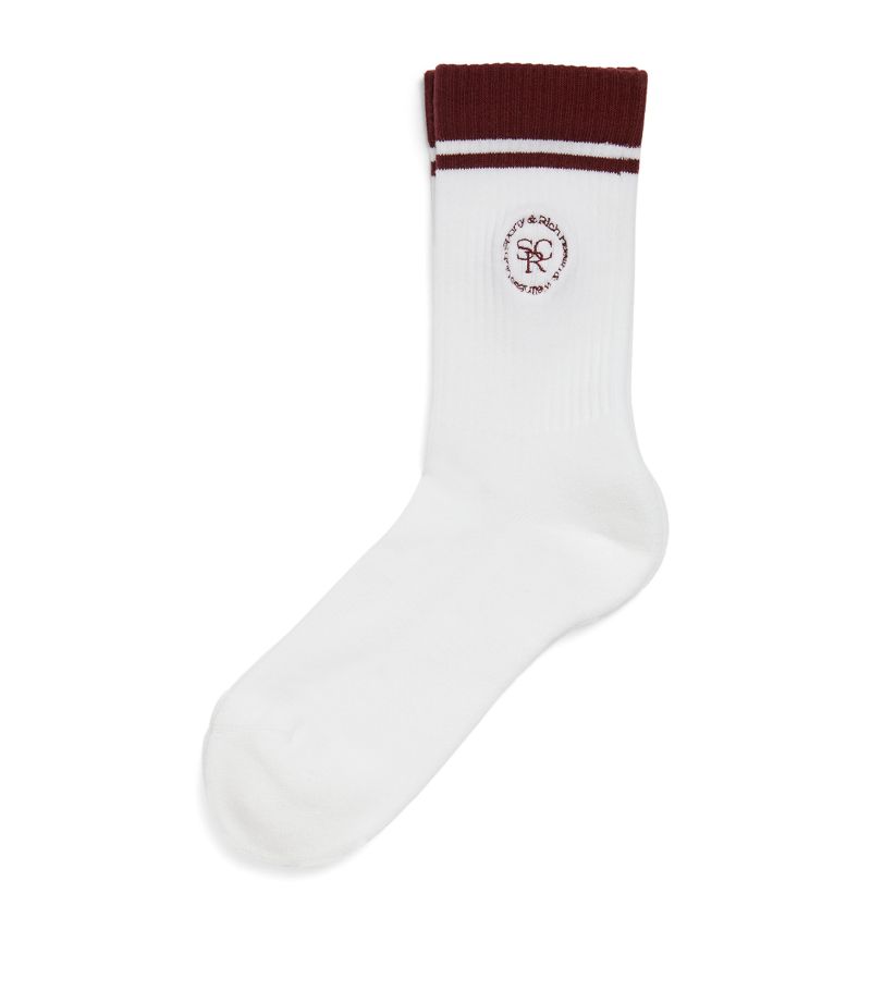 Sporty & Rich Sporty & Rich Cotton Logo Socks