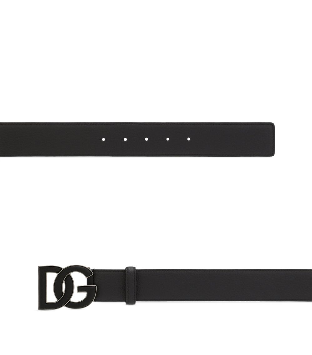 Dolce & Gabbana Dolce & Gabbana Leather Logo Belt