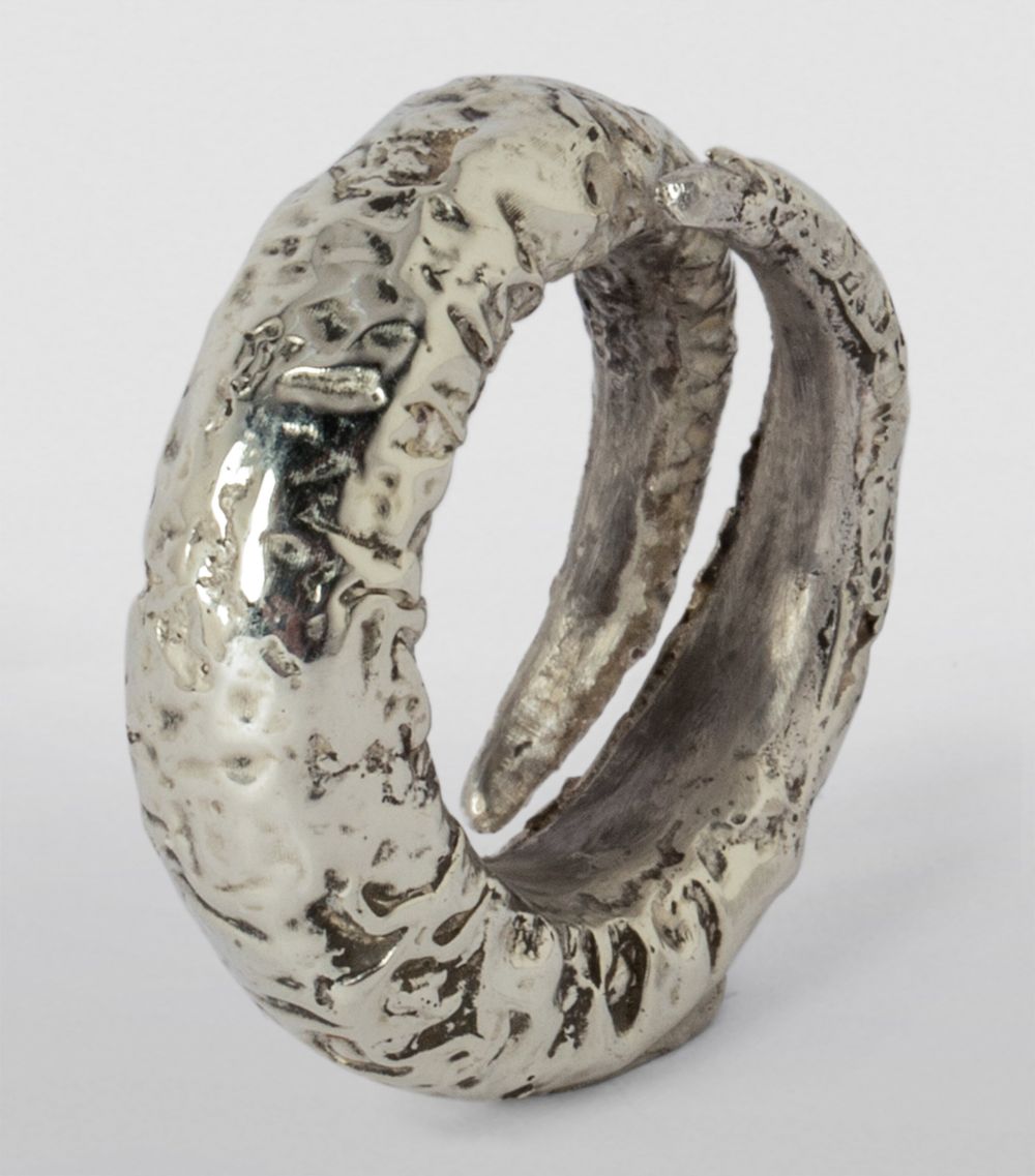 Parts Of Four Parts Of Four Sterling Silver And White Gold Split Mountain Ring