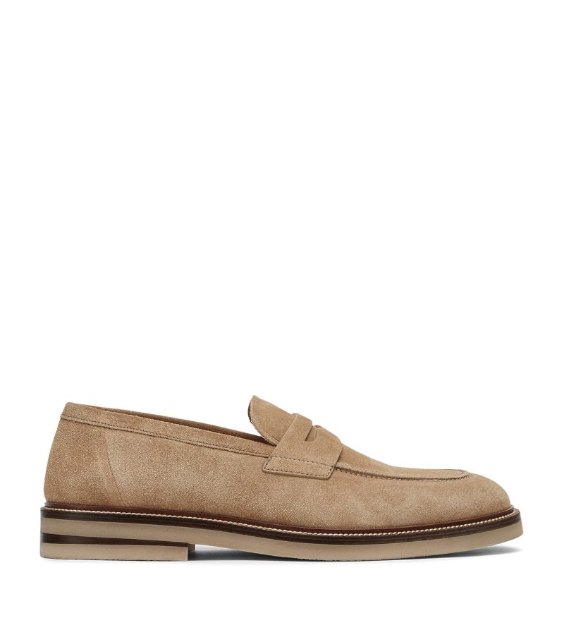 Brunello Cucinelli Brunello Cucinelli Suede Penny Loafers