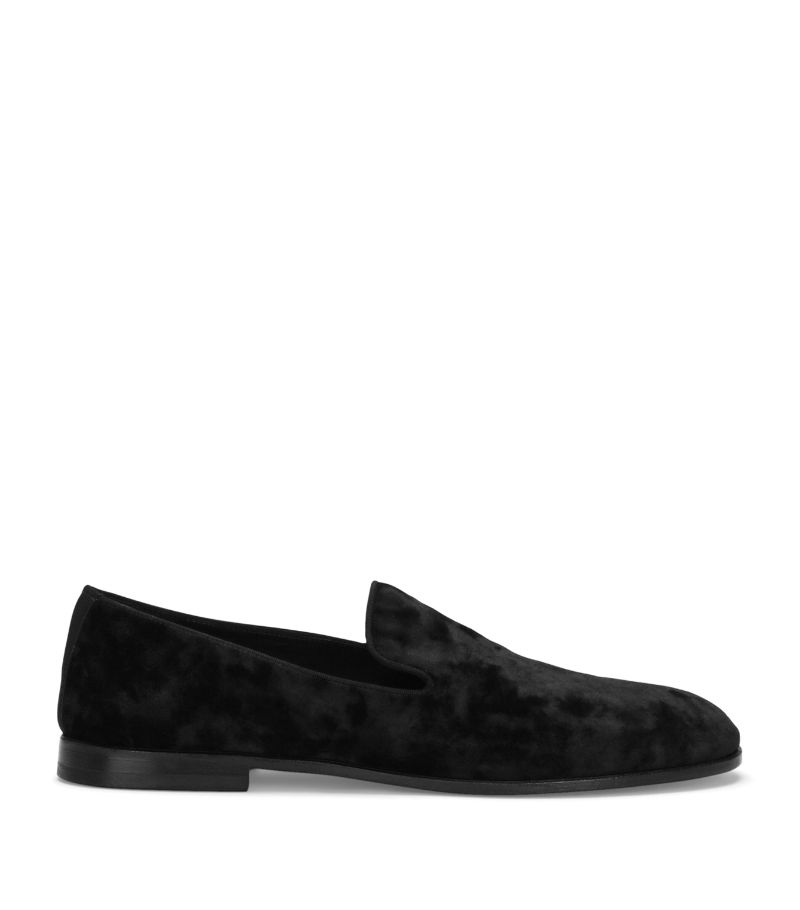 Dolce & Gabbana Dolce & Gabbana Crushed Velvet Milano Loafers