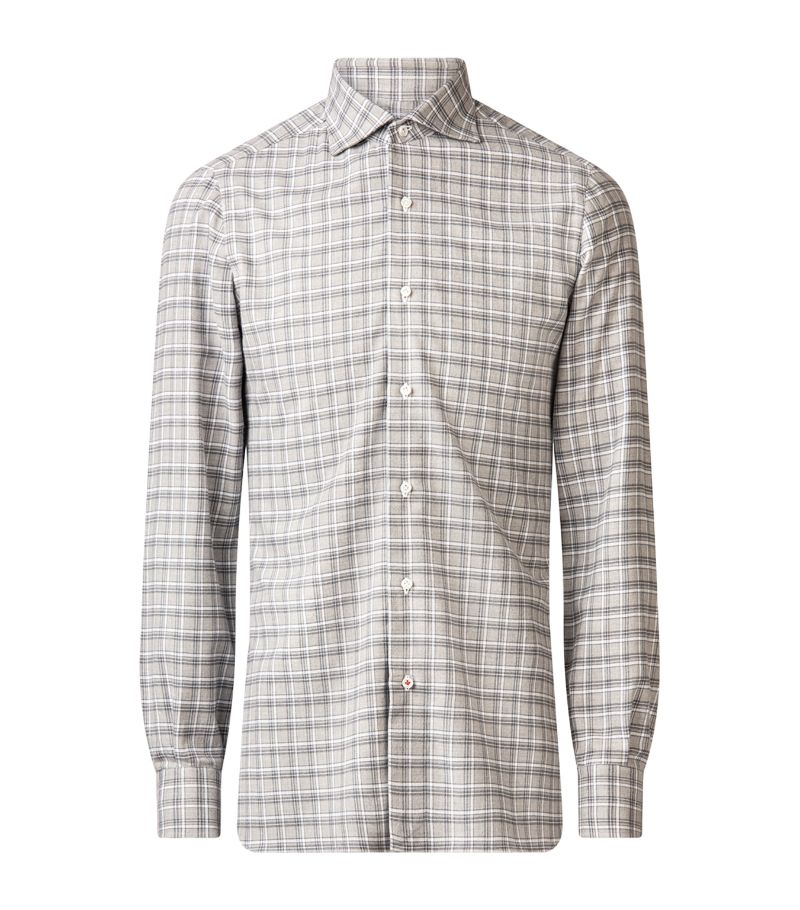 Isaia Isaia Cotton Check Dress Shirt