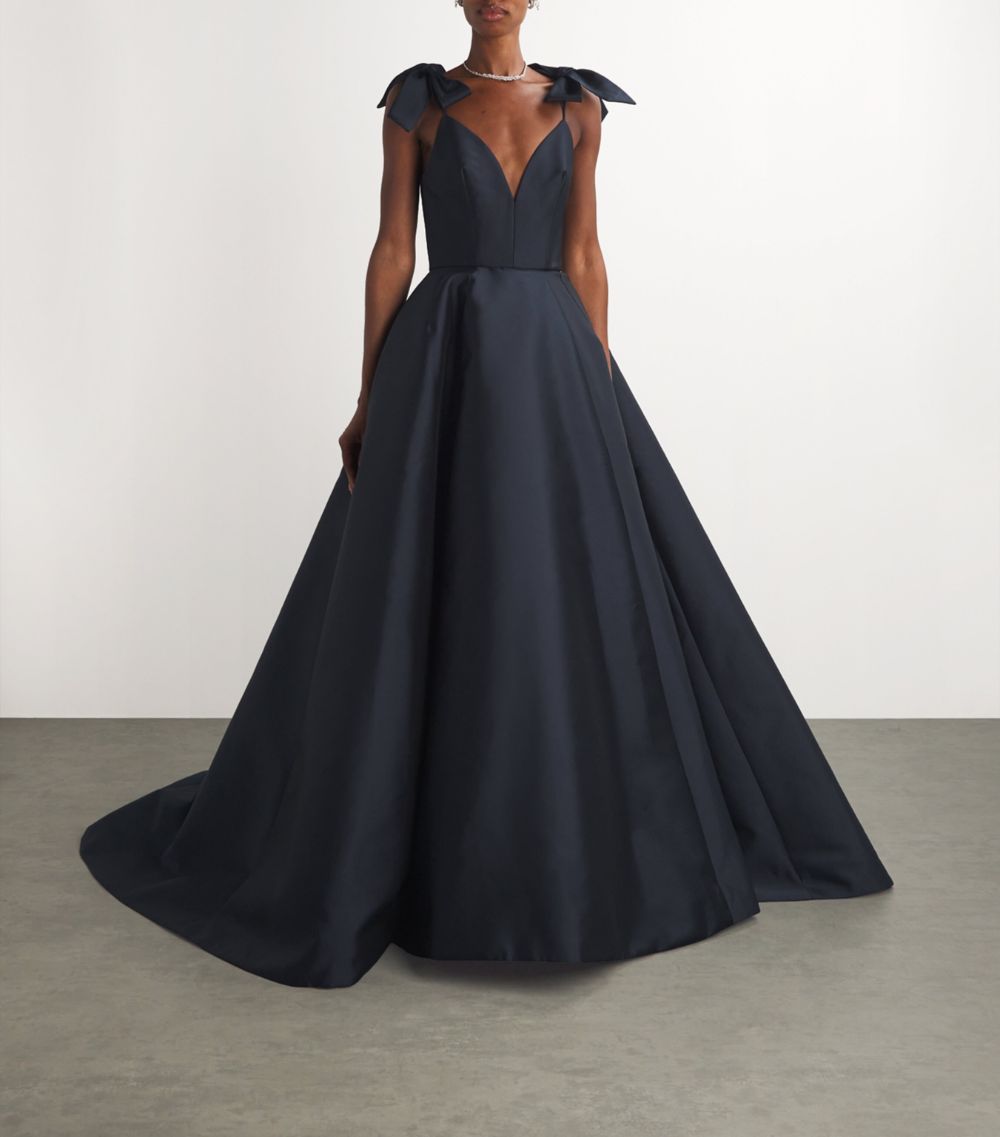 Monique Lhuillier Monique Lhuillier Shoulder-Bow Ball Gown