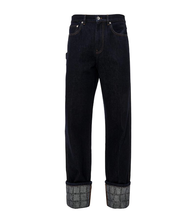 Jw Anderson Jw Anderson Logo Grid Jeans