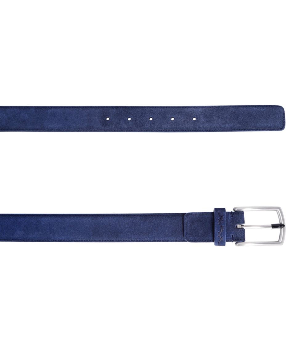 zegna Zegna Suede Triple Stitch Belt