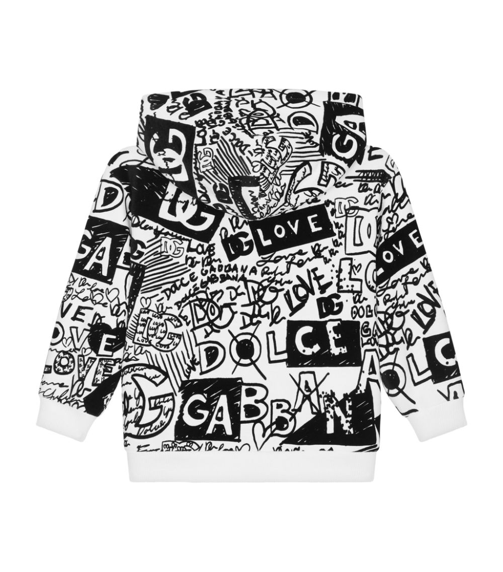 Dolce & Gabbana Dolce & Gabbana Kids Doodle Zip-Up Hoodie (2-6 Years)