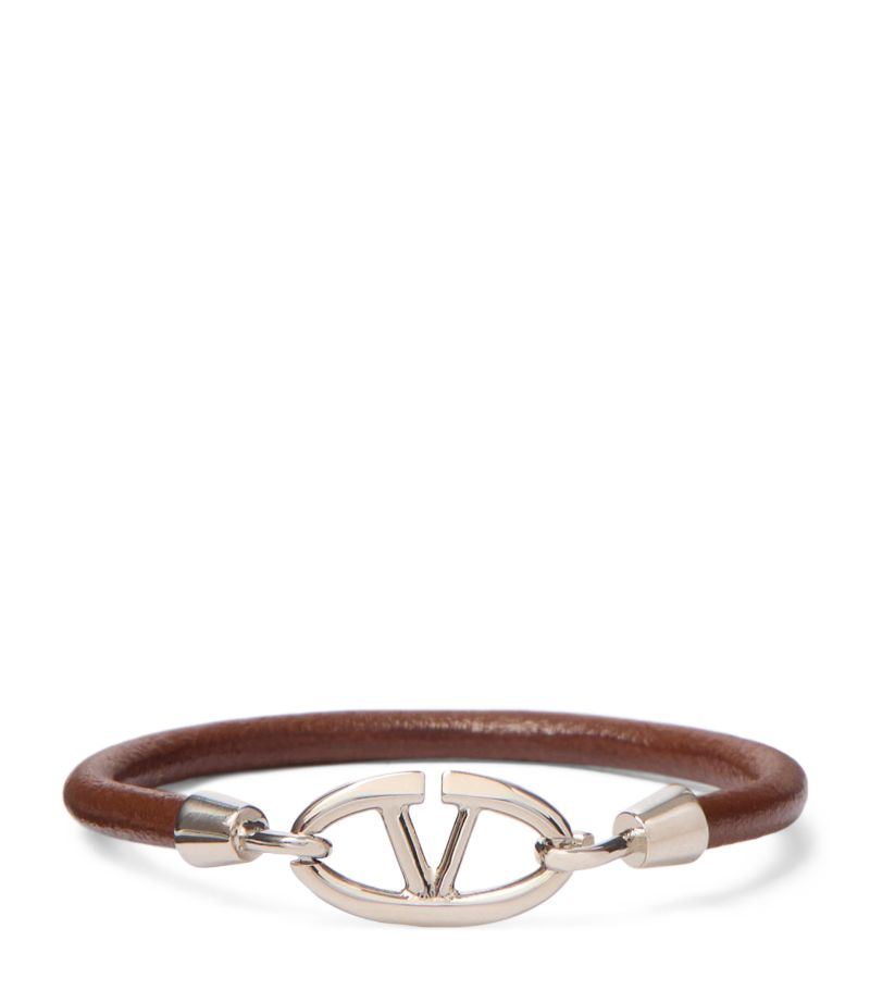 VALENTINO GARAVANI Valentino Garavani Leather The Bold Edition Vlogo Bracelet