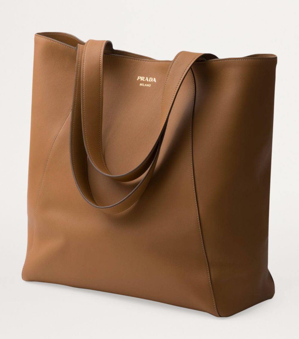 Prada Prada Leather Tote Bag