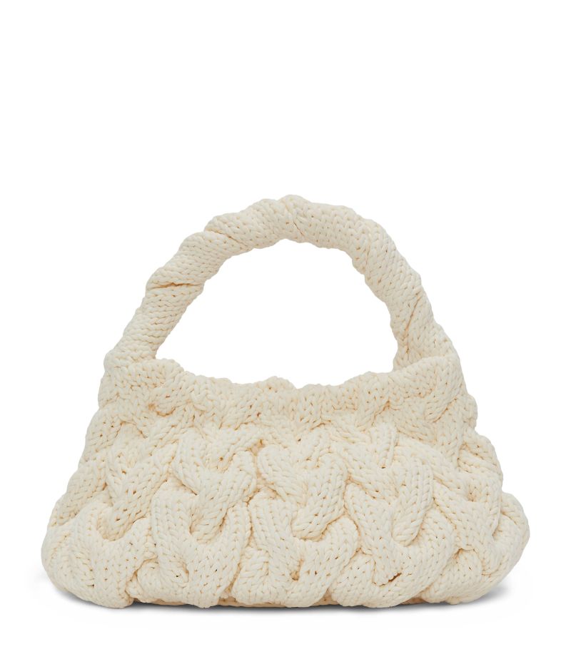 Jw Anderson Jw Anderson Cable-Knit Top-Handle Bag