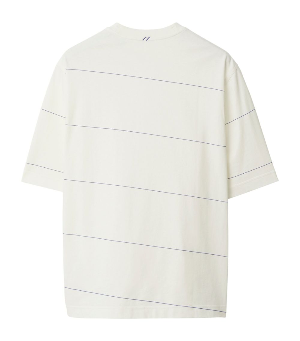 Burberry Burberry Cotton Striped Ekd T-Shirt