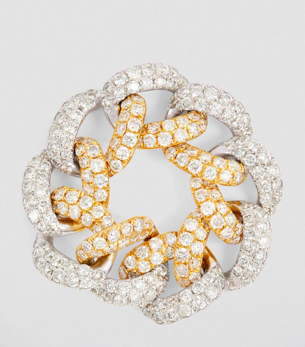 Shay Shay Yellow And White Gold Diamond Essential Links Ring