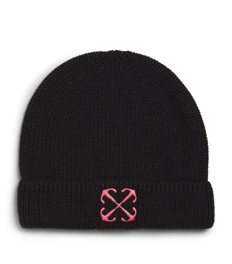 Off-White Kids Off-White Kids Metallic Arrow Beanie