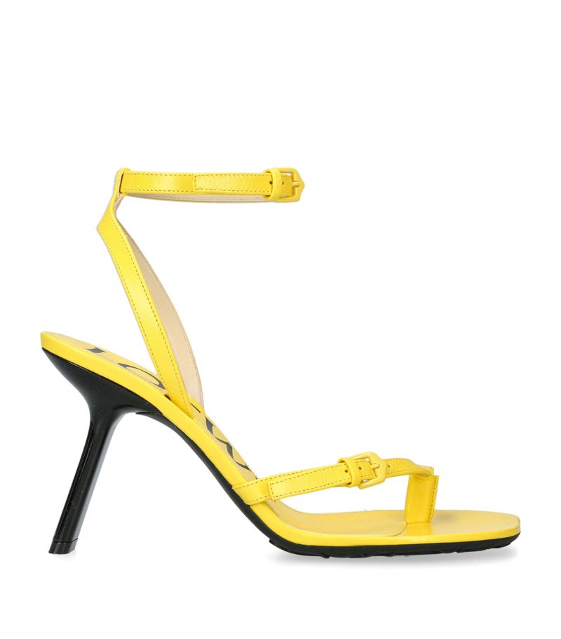 Loewe Loewe Leather Petal Sandals 90