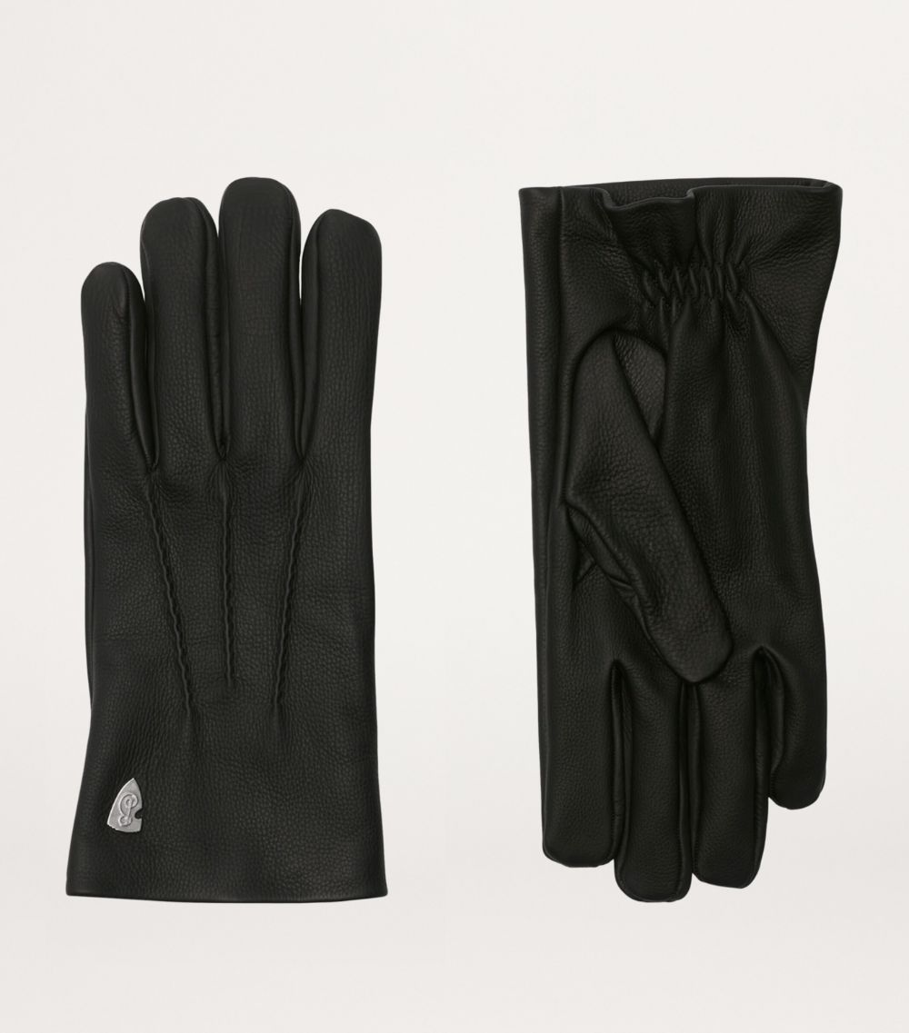 Burberry Burberry Leather B Shield Gloves