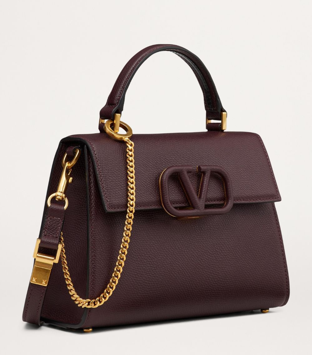 VALENTINO GARAVANI Valentino Garavani Small Calf Leather Vsling Top-Handle Bag