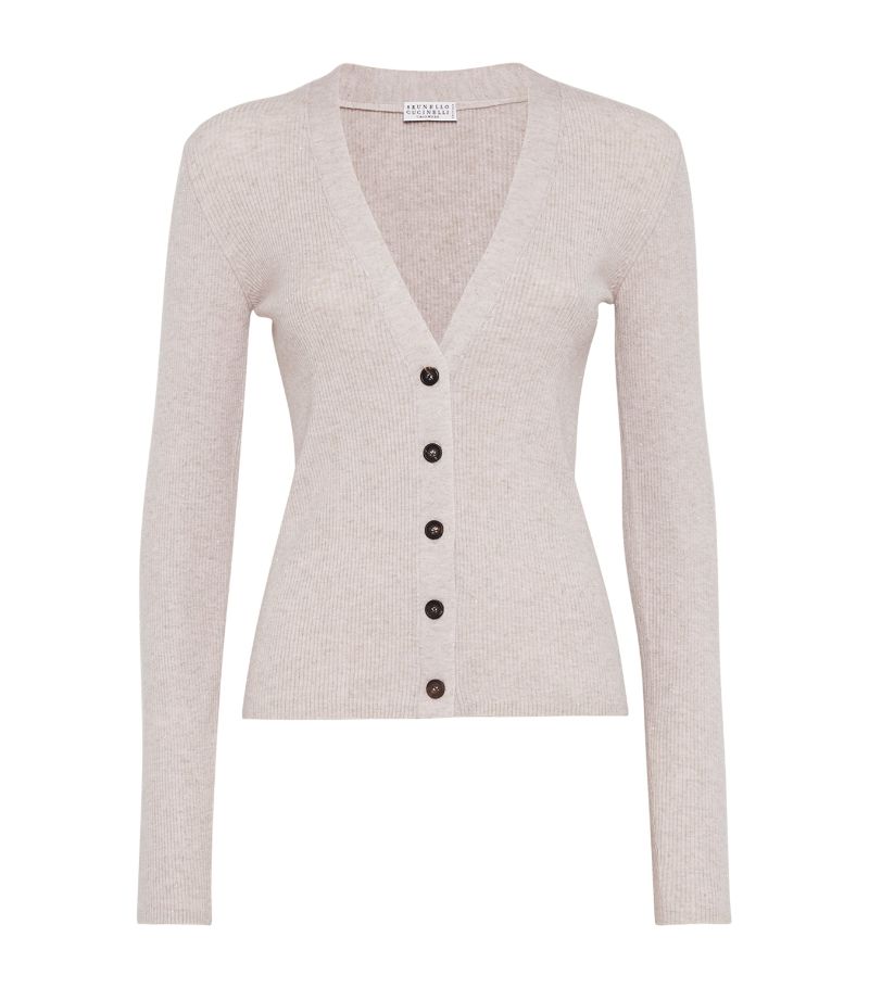 Brunello Cucinelli Brunello Cucinelli Cashmere-Blend Sparkling Cardigan