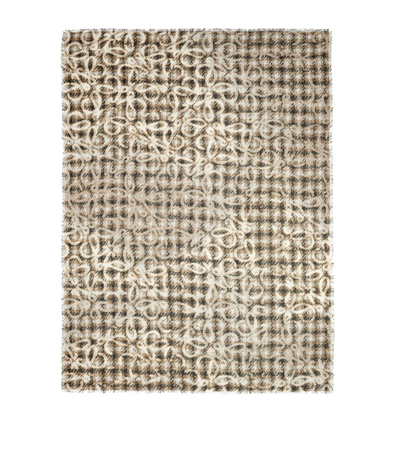 Loewe Loewe Cashmere-Silk Anagram Shawl