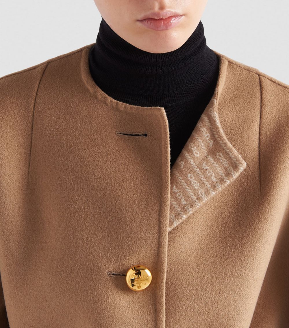 Prada Prada Wool-Silk Belted Coat