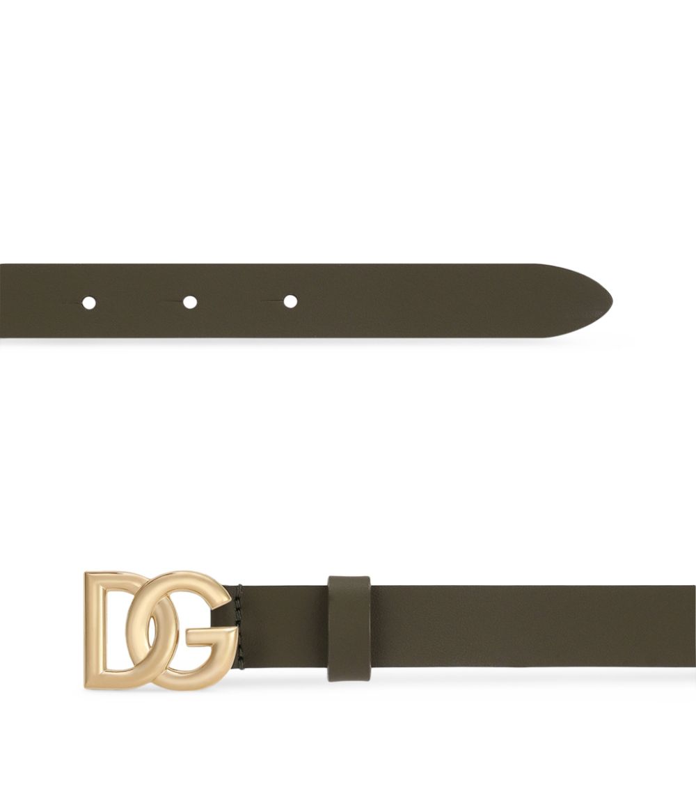 Dolce & Gabbana Dolce & Gabbana Kids Leather Logo Belt