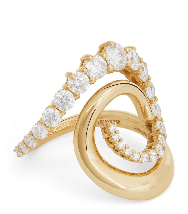 Melissa Kaye Melissa Kaye Yellow Gold and Diamond Riley Ring (Size 6 1/2)