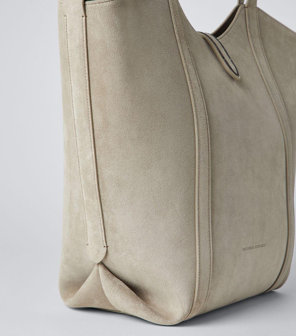 Brunello Cucinelli Brunello Cucinelli Suede Shopper Bag