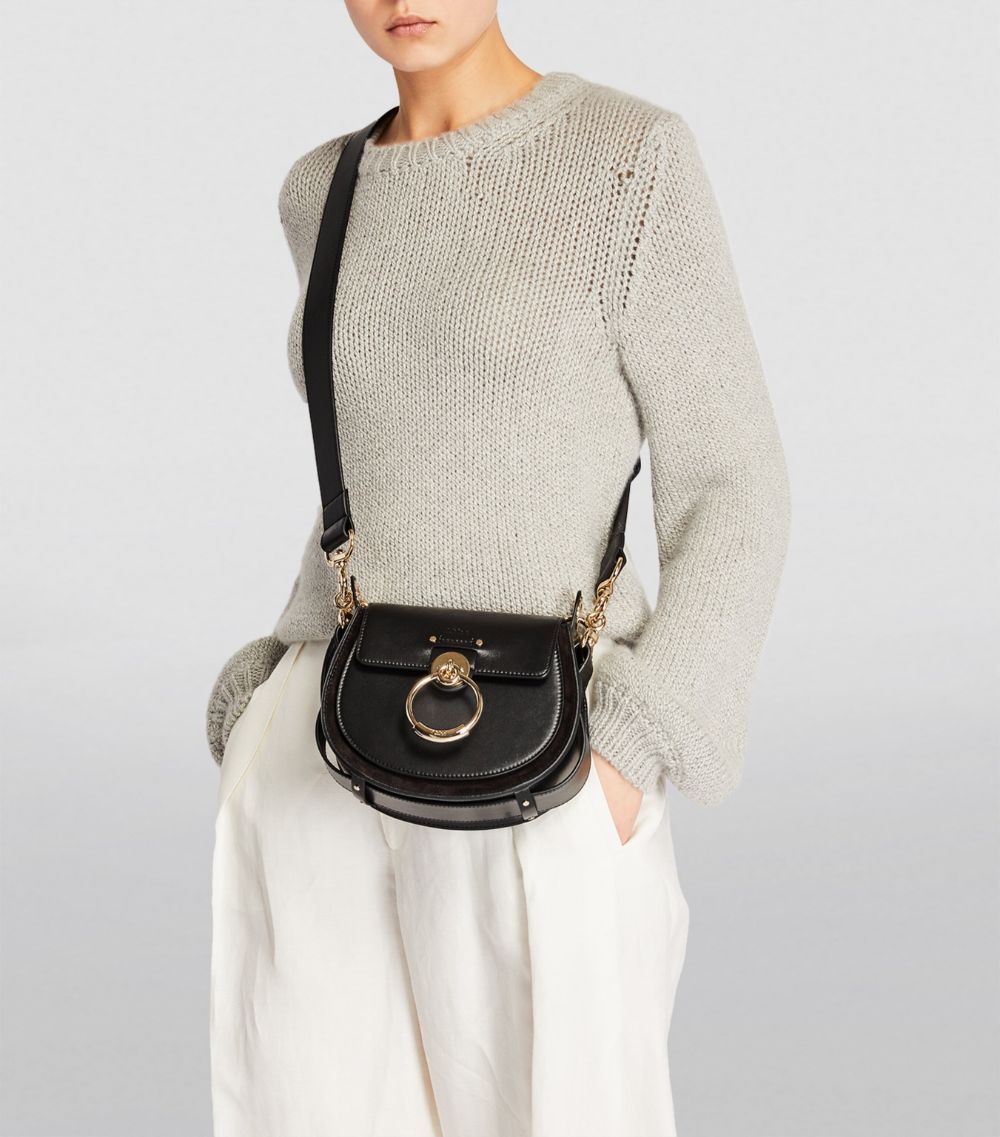 Chloé Chloé Small Leather Tess Saddle Bag