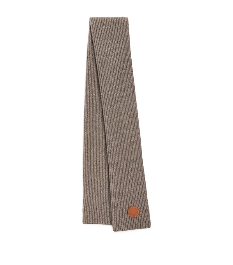 Stella McCartney Stella Mccartney Wool-Cashmere Ribbed Scarf