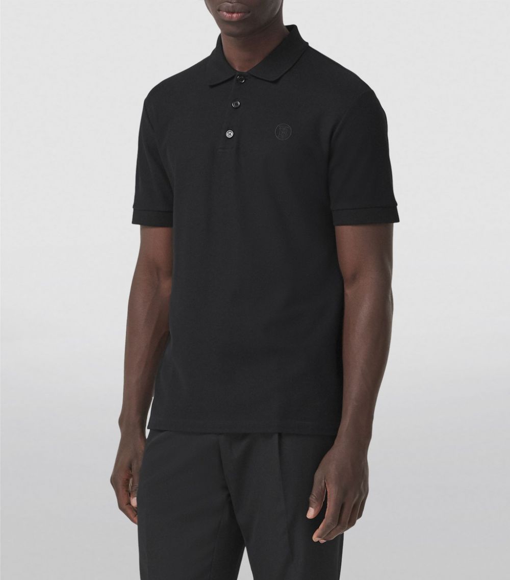 Burberry Burberry Cotton Monogram Polo Shirt