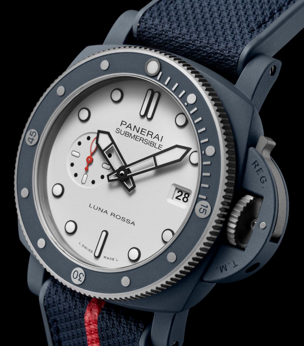  Panerai Ti-Ceramitech Submersible Quarantaquattro Luna Rossa Watch 44Mm