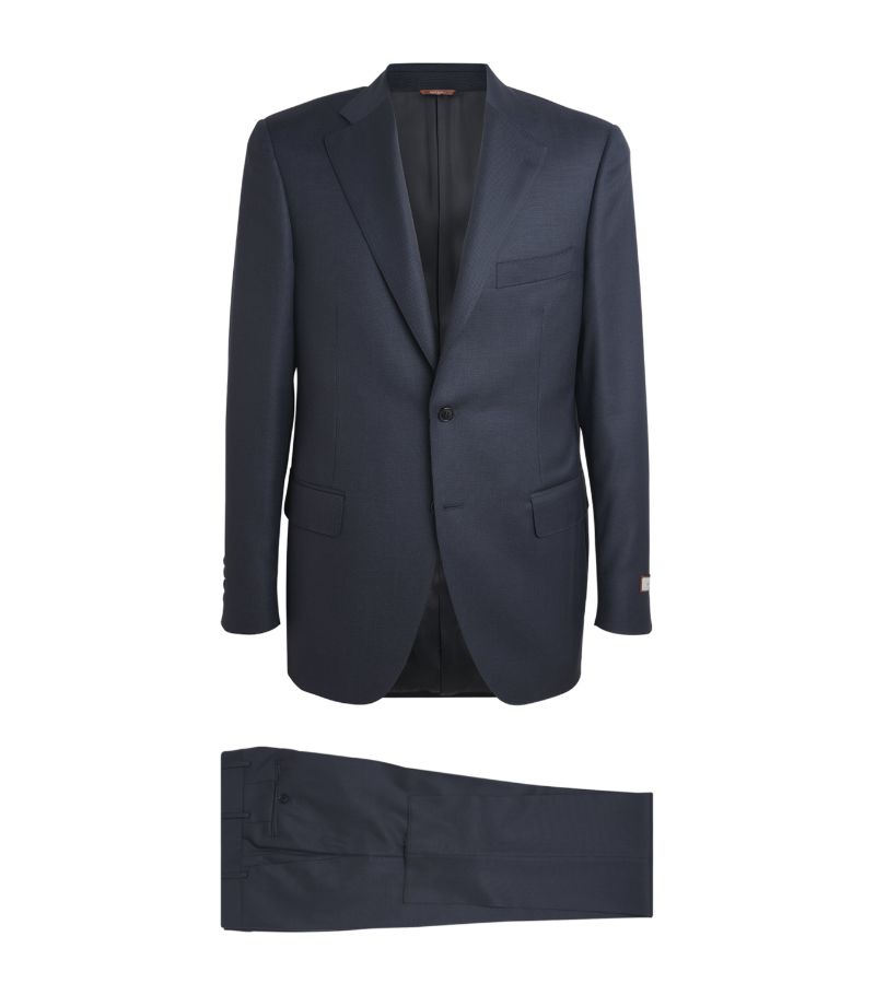 Canali Canali Wool Jacquard 2-Piece Suit