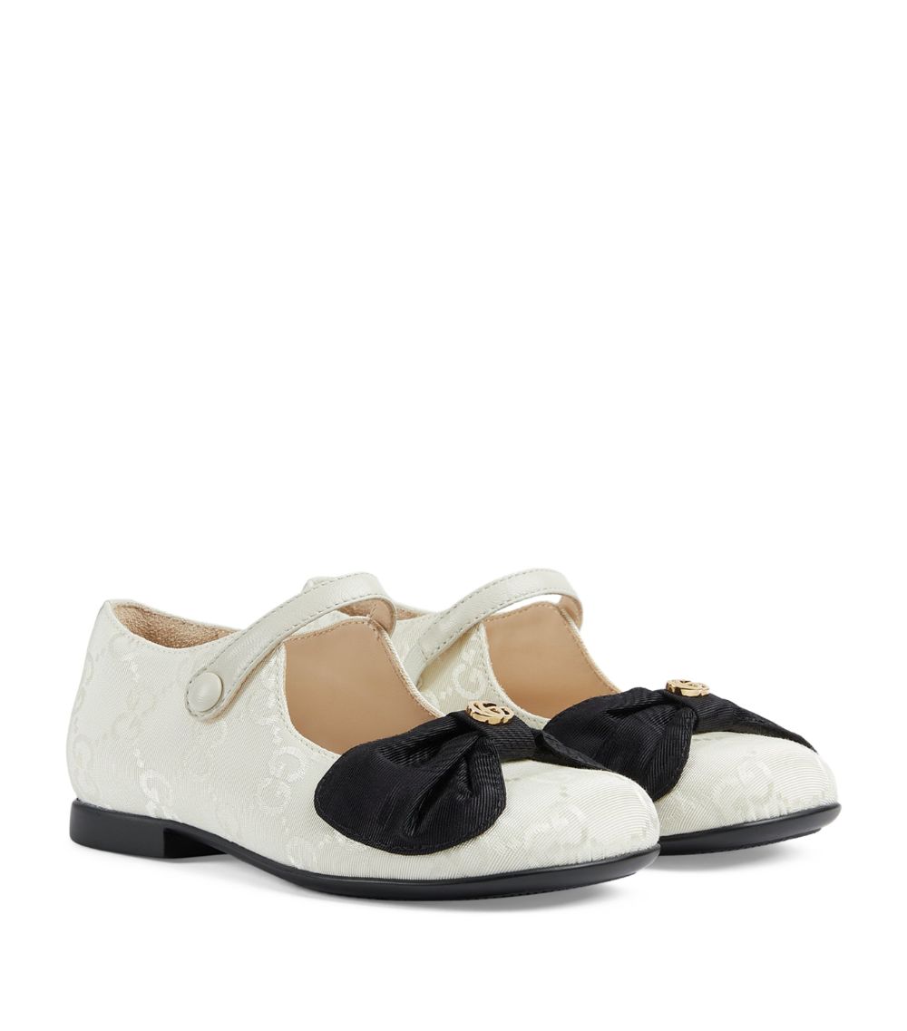 Gucci Gucci Kids Faille Gg Mary Jane Flats