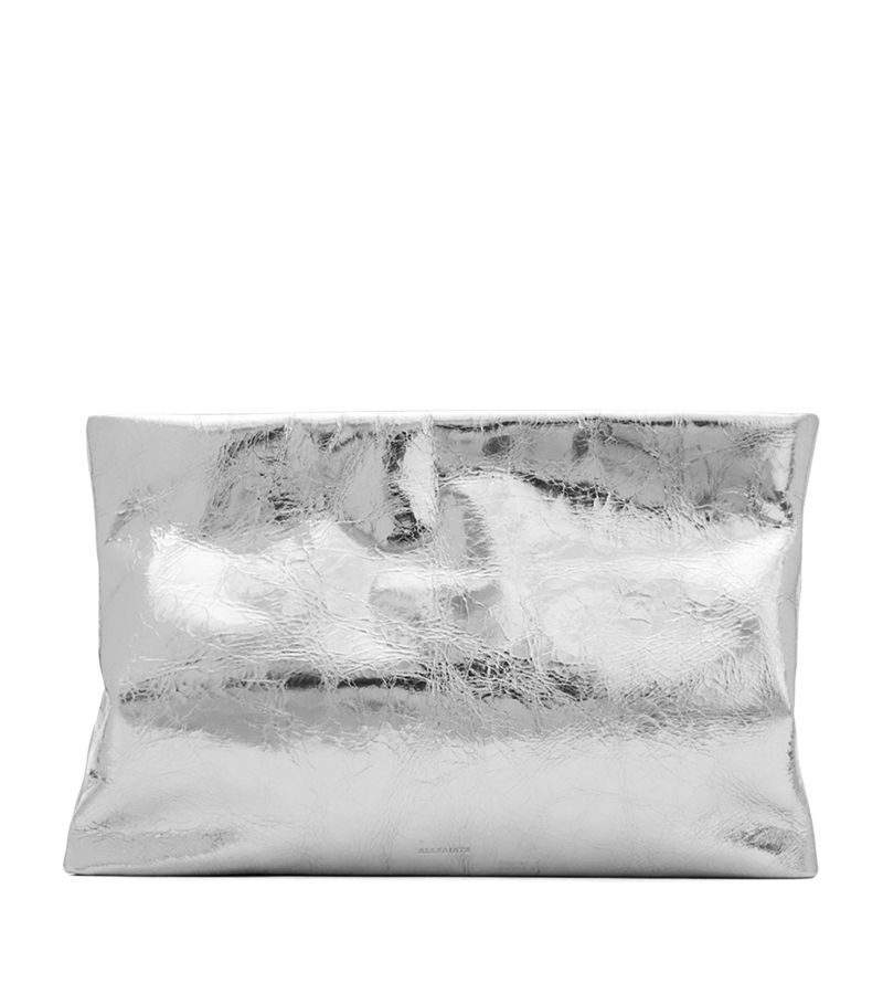 Allsaints Allsaints Metallic Leather Bettina Clutch Bag