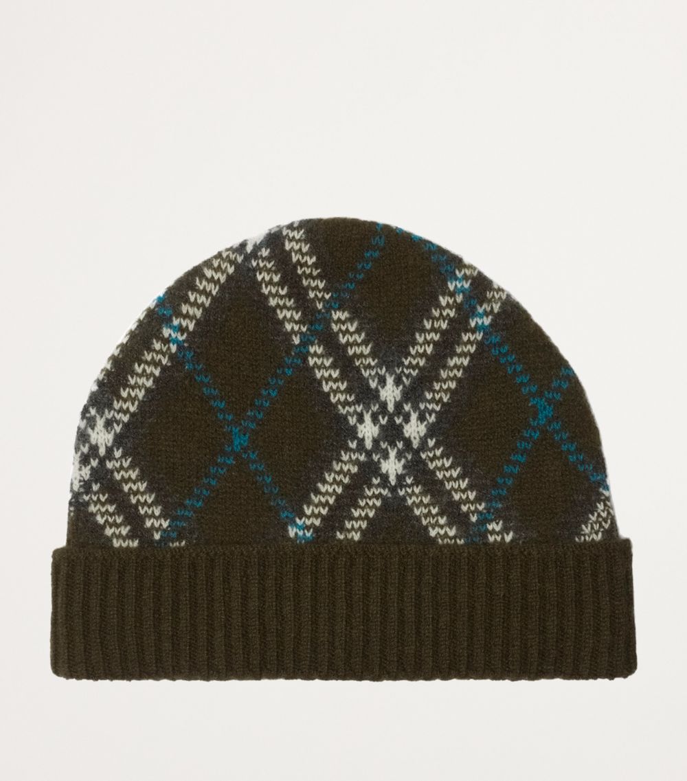 Burberry Burberry Cashmere Check Beanie