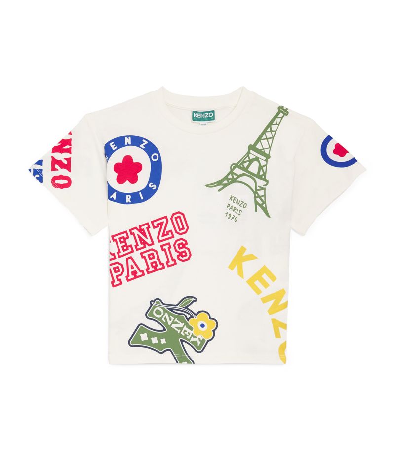 Kenzo Kids Kenzo Kids Graphic Logo T-Shirt (2-14 Years)