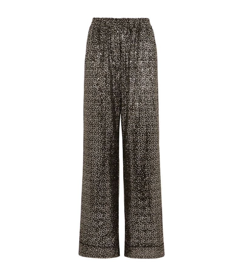 Dolce & Gabbana Dolce & Gabbana Sequinned Wide-Leg Trousers