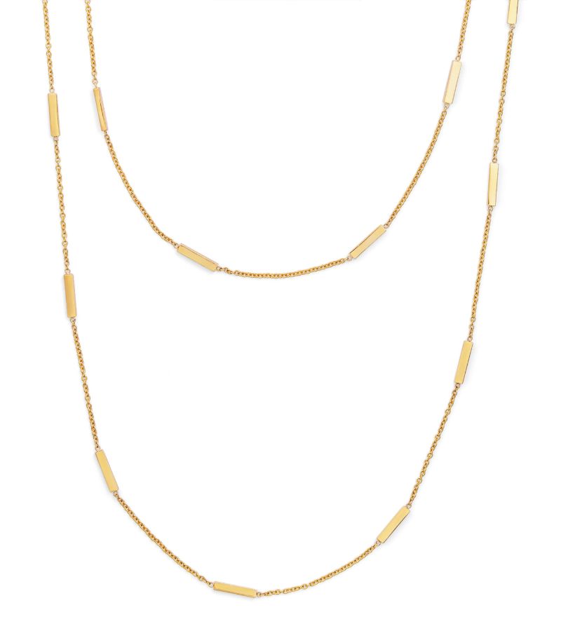 Jennifer Meyer Jennifer Meyer Yellow Gold Bar Chain Necklace