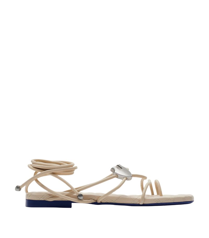 Burberry Burberry Leather Ivy Shield Sandals