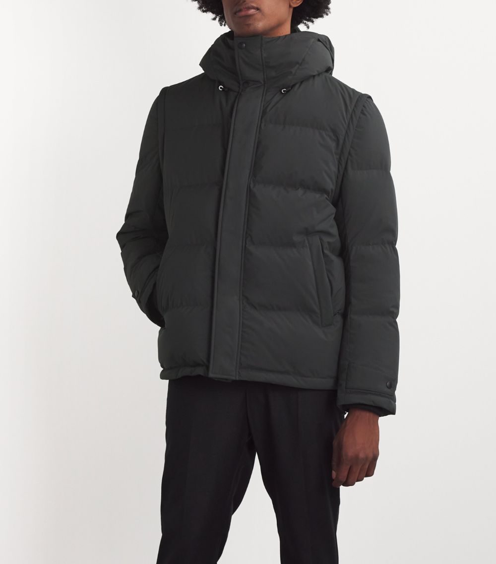 Yves Salomon Yves Salomon Rabbit Fur-Trim Puffer Jacket