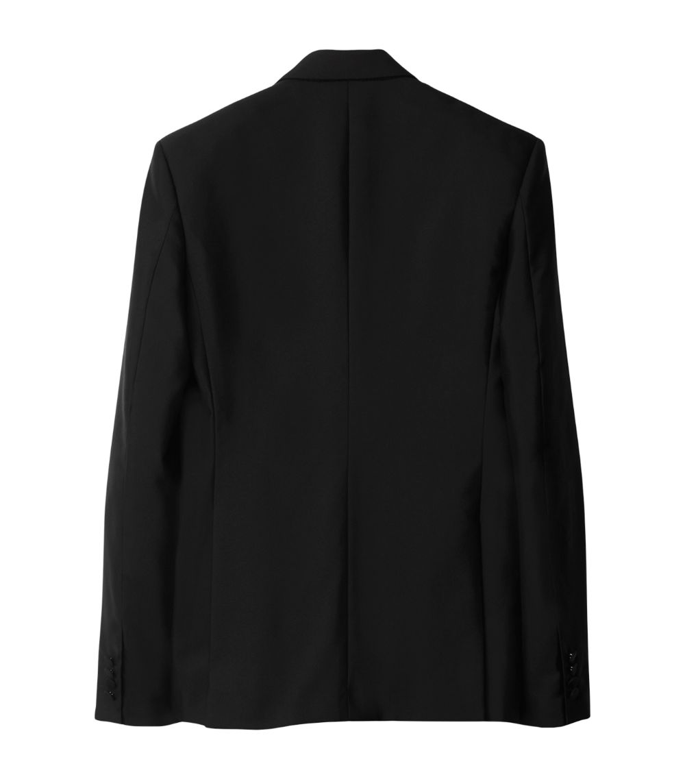 Burberry Burberry Wool-Silk Double-Breasted Blazer