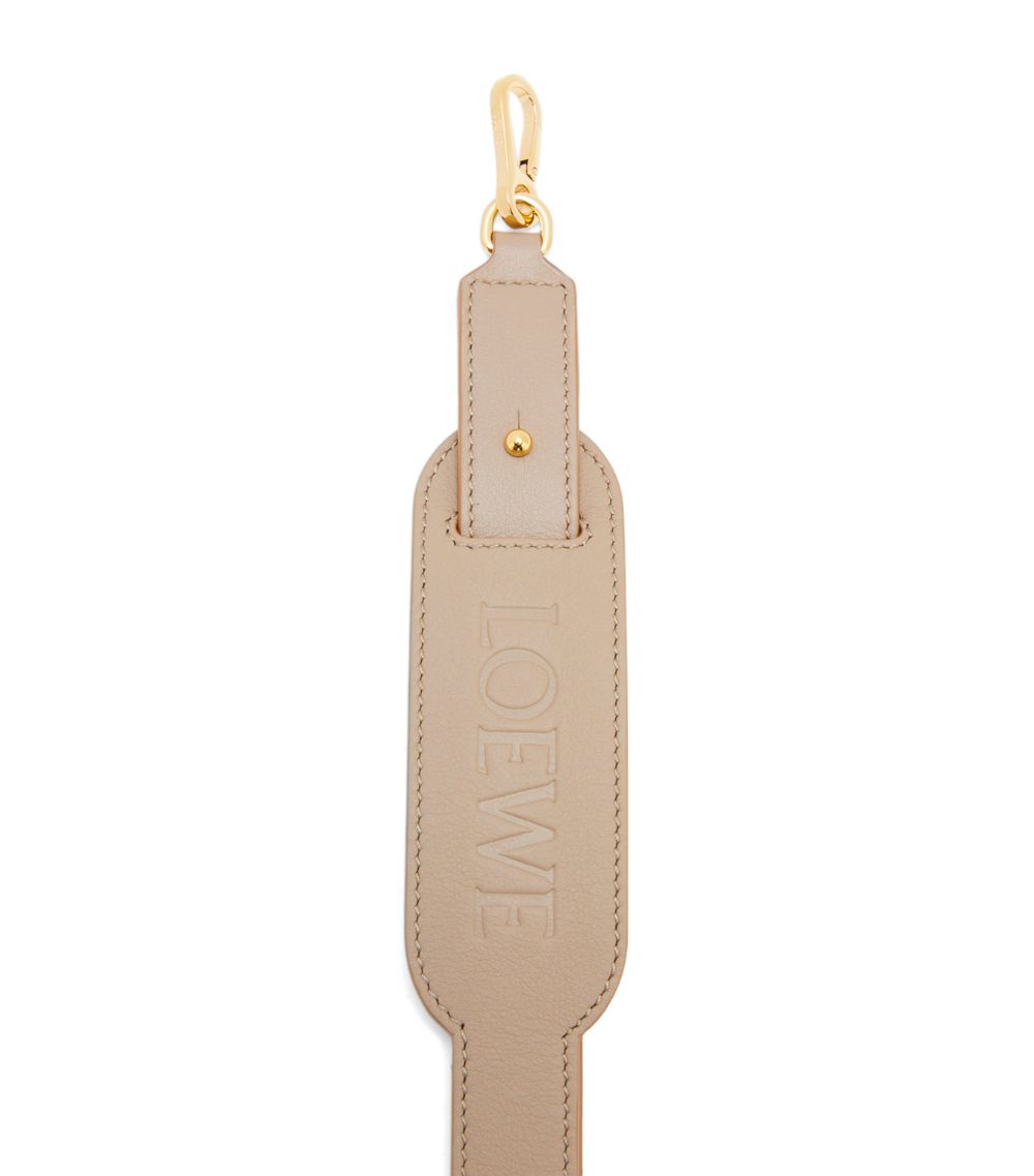 Loewe Loewe Leather Padded Logo Bag Strap