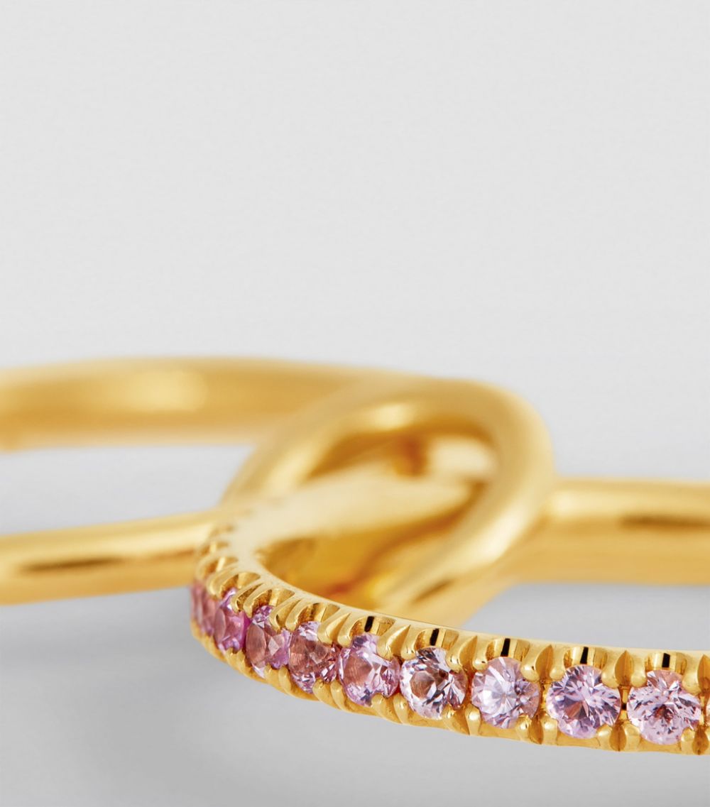 Spinelli Kilcollin Spinelli Kilcollin Yellow Gold And Pink Sapphire Tigris Ring